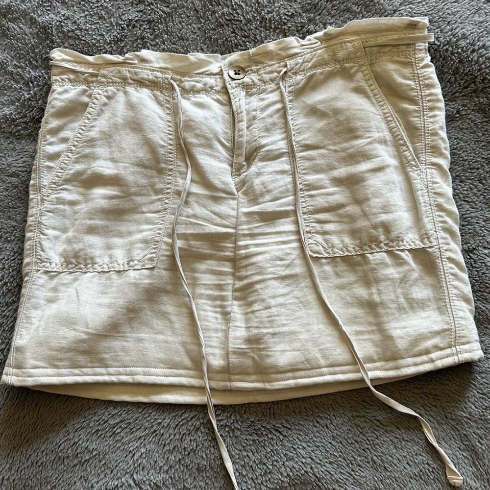 Cream miniskirt